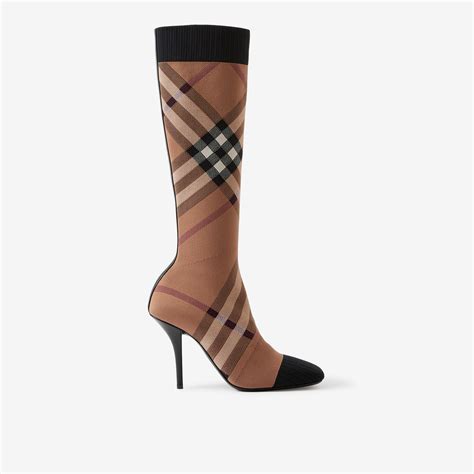 burberry knitted check sock boots|Burberry Limited.